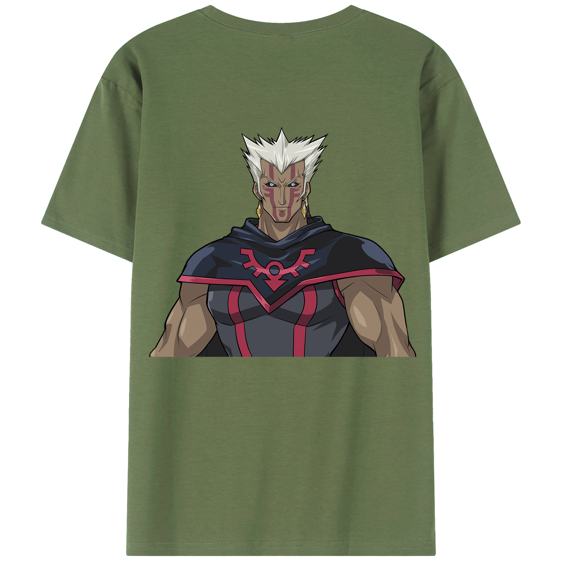 （画像用） 遊☆戯☆王 Yu-Gi-Oh! 綿100％ メンズ半袖Tシャツ（バックプリント） 通気性